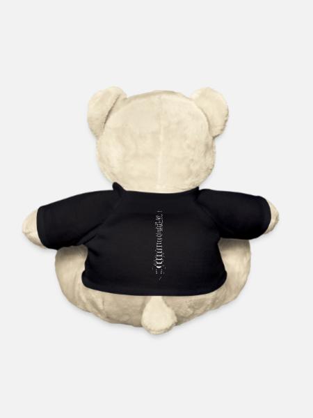 Spine body gift idea white - Teddy Bear - black