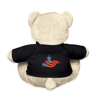 Stars and Stripes (Red/Blue) - Teddy - Schwarz - Hinten