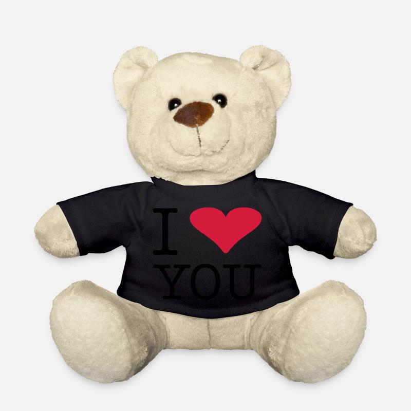 i_love_you - Teddy - Schwarz