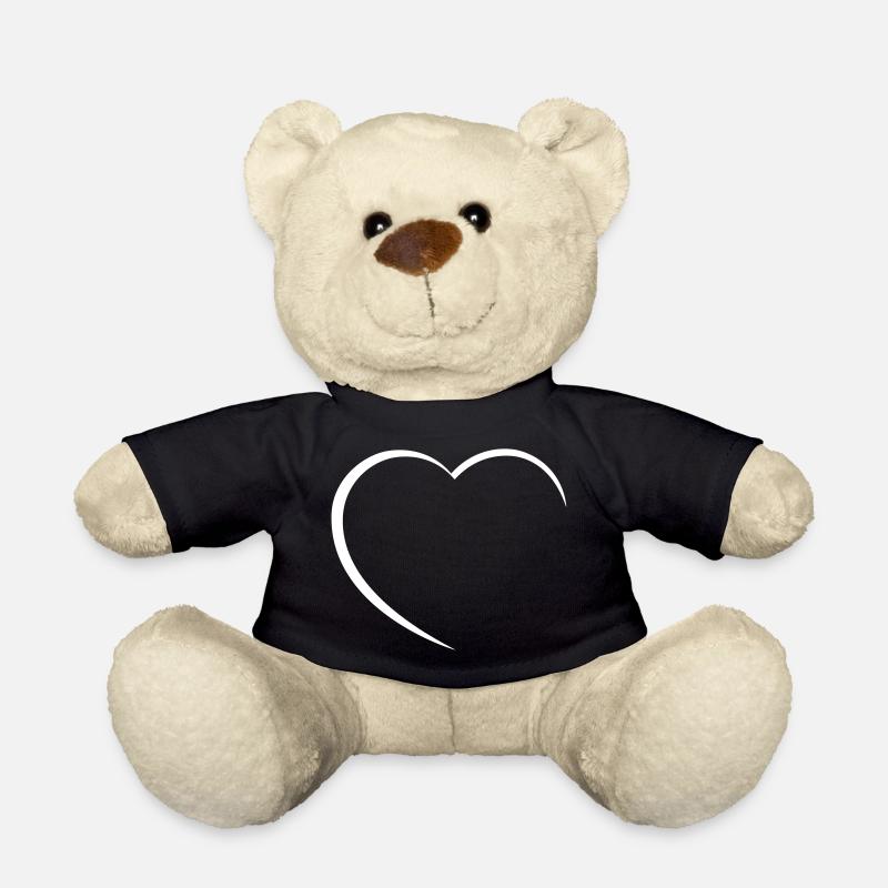 Heart / / love / / Valentine's Day / / Birthday - Teddy Bear - black