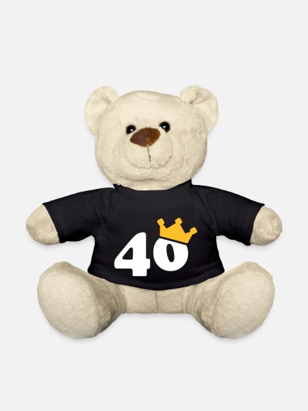 40 couronne 40 anniversaire 40 ans - Nounours - noir