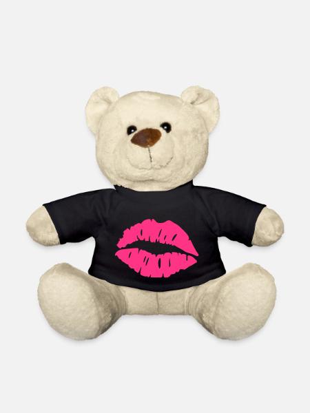 kuss lippen - Teddy - Schwarz