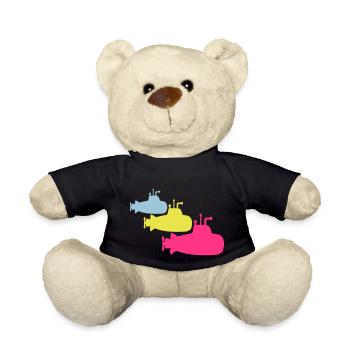 3 U-Boote Flotte Drei Geschwader Gruppe Team Crew - Teddy - Schwarz - Vorne