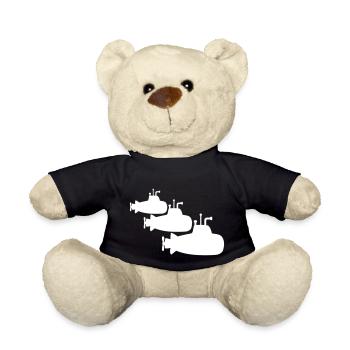 3 U-Boote Flotte Drei Geschwader Gruppe Team Crew - Teddy - Schwarz - Vorne
