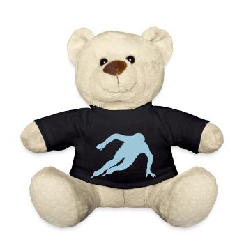 short track - Teddy Bear - black - Front