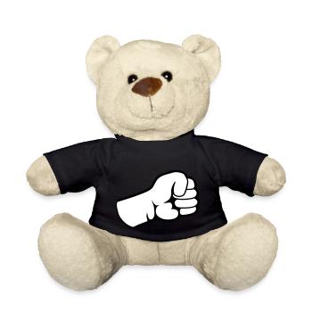 Geballte Faust Design - Teddy - Schwarz - Vorne