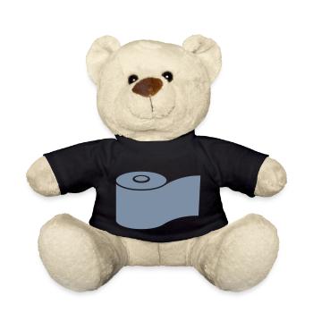 Humour Logo Rouleau de papier toilette - Nounours - noir - Devant