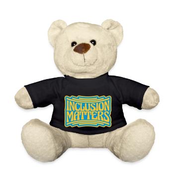 inclusion matters Logo Quote - Teddy Bear - black - Front