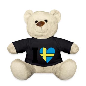schweden_ilove_50 - Teddy - Schwarz - Vorne