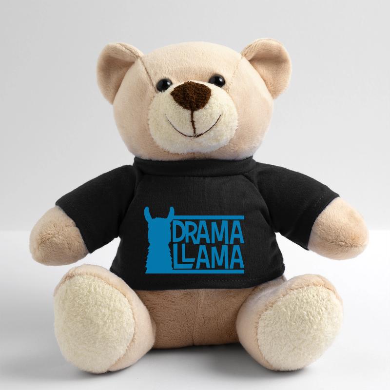 blue bars text logo drama llama party cool celebration Teddy Bear