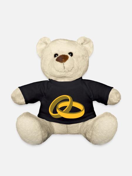Bagues Mariage - Nounours - noir