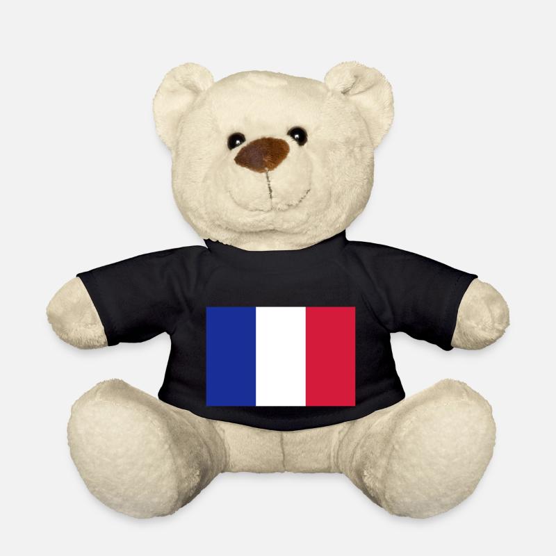 Drapeau de la France - Nounours - noir