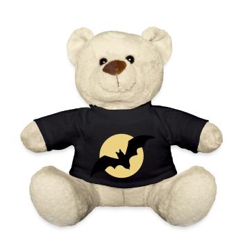 Flying bat moon - Teddy Bear - black - Front