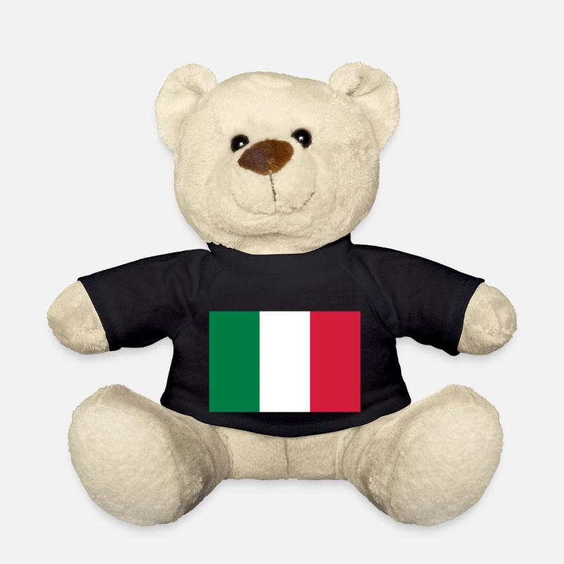 Flagge Italien / Italienische Flagge - Teddy - Schwarz