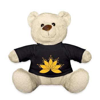 Golden Lotus - Teddy Bear - black - Front