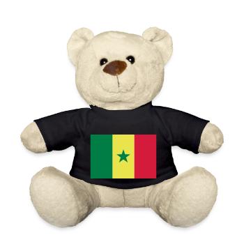 Drapeau Sénégal / Senegal flag - Nounours - noir - Devant