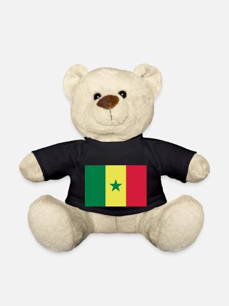 Drapeau Sénégal / Senegal flag - Nounours - noir