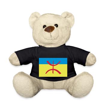 Berber Amazigh Flag Algeria - Teddy Bear - black - Front