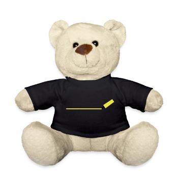 Textmarker mit Linie - Teddy - Schwarz - Vorne