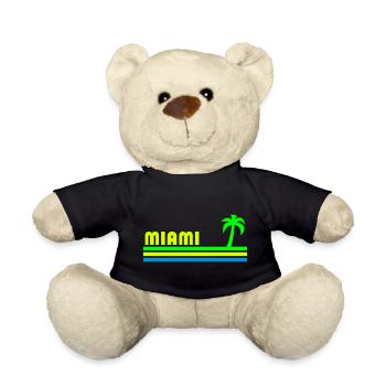 Miami (trois bars, palmier) - Nounours - noir - Devant