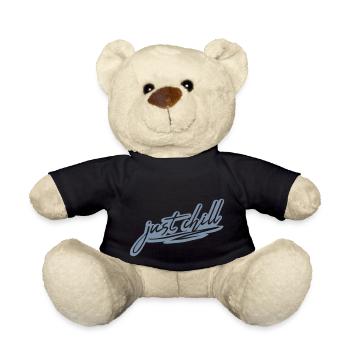 Just Chill Text Logo - Nounours - noir - Devant
