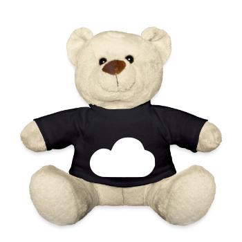 Weather Cloud Clouds Rain Sky Vector 15 - Teddy Bear - black - Front