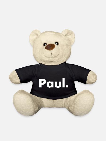 Paul - name - font - Teddy Bear - black