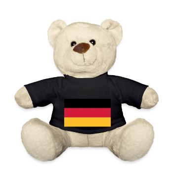 Drapeau Allemagne / Deutsche Flagge - Teddy - Schwarz - Vorne