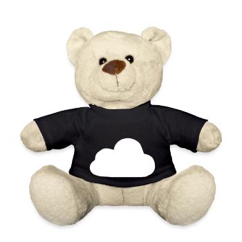 Weather Cloud Clouds Rain Sky Vector 6 - Teddy Bear - black - Front