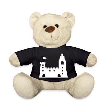 castle - Teddy Bear - black - Front