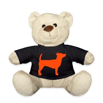 Dog stands tall Obedience stands still silhouette - Teddy Bear - black - Front