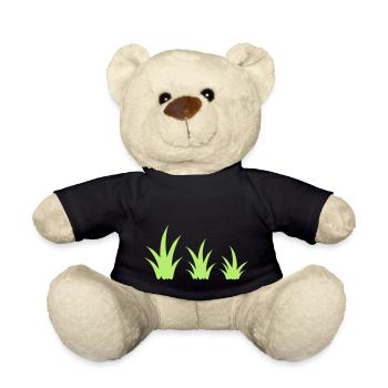 Gras Grasbüschel Vorlage Dekoration Clipart Design - Teddy - Schwarz - Vorne