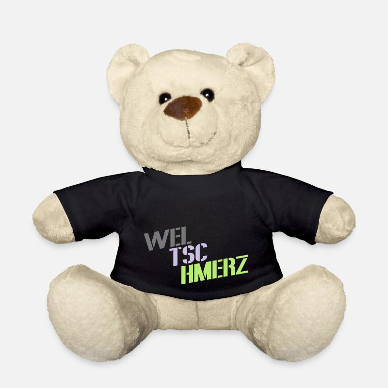weltschmerz spruch wort motto - Teddy - Schwarz