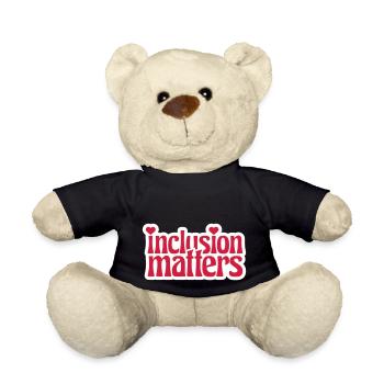 inclusion matters Logo Quote - Teddy Bear - black - Front