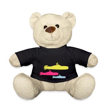 3 U-Boote Flotte Drei Geschwader Gruppe Team Crew - Teddy - Schwarz - Vorne
