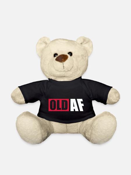 old AF Text Logo - Teddy - Schwarz
