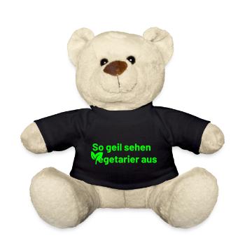 So geil sehen Vegetarier aus - Teddy - Schwarz - Vorne