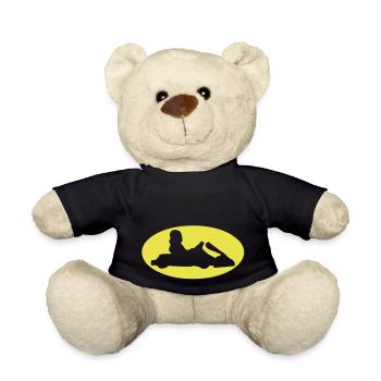 Kart-Logo bat1 - Teddy - Schwarz - Vorne