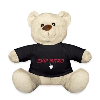 skip intro - Teddy Bear - black - Front