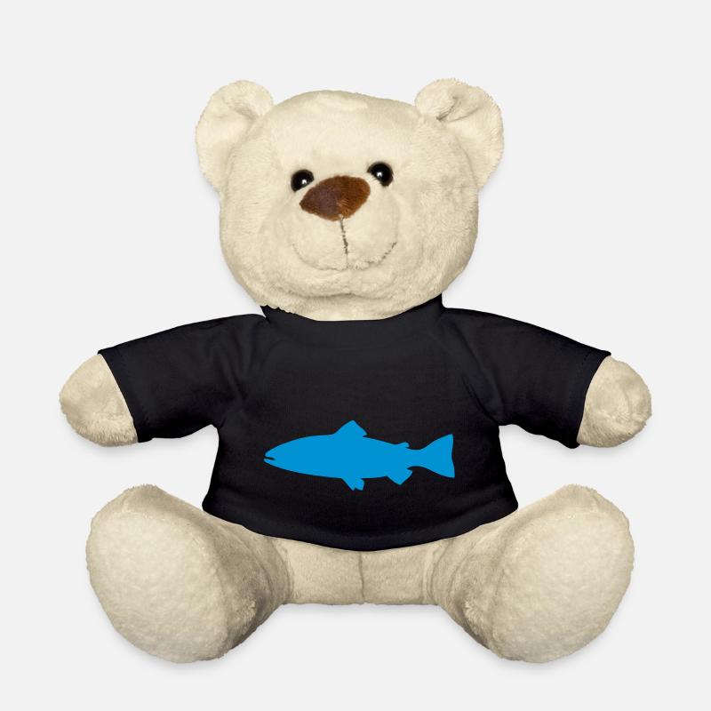 truite poisson peche 1 - Nounours - noir