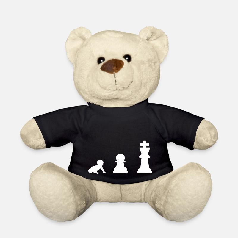 Les échecs dès les premiers temps - Nounours - noir