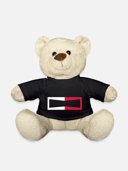 Rahmen für eigenen Schriftzug Text - Teddy - Schwarz