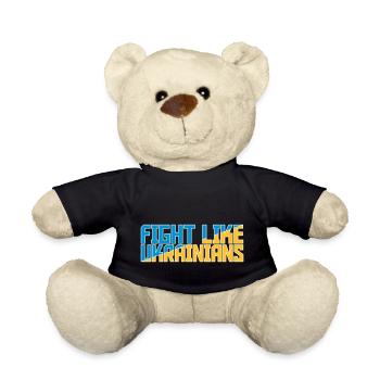 fight like ukrainians Zitat - Teddy - Schwarz - Vorne