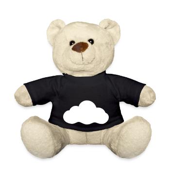 Weather Cloud Clouds Rain Sky Vector 8 - Teddy Bear - black - Front
