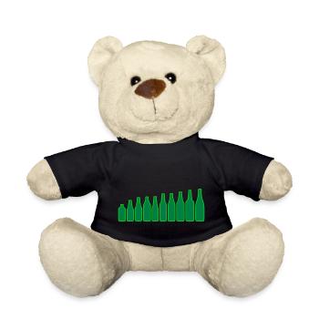 Bierflaschen - Teddy - Schwarz - Vorne