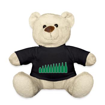 Bierflaschen - Teddy - Schwarz - Vorne