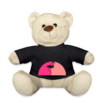 halbkreis sonnenaufgang urlaub palmen ferien sonne - Teddy - Schwarz - Vorne