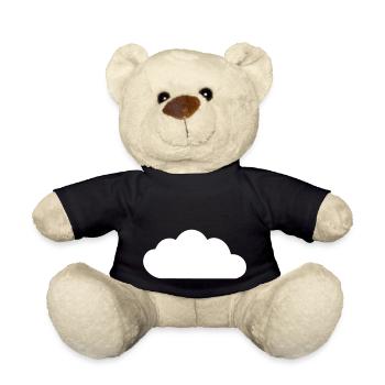 Weather Cloud Clouds Rain Sky Vector 7 - Teddy Bear - black - Front