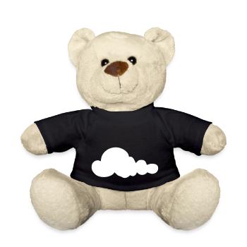 Weather Cloud Clouds Rain Sky Vector 4 - Teddy Bear - black - Front