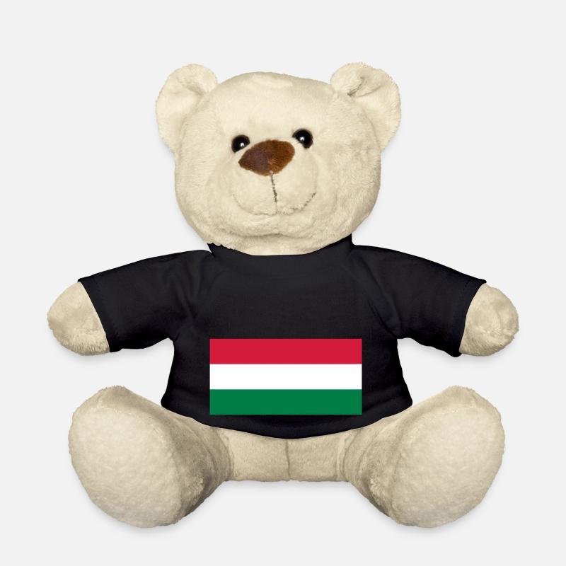 Flagge Ungarn / Drapeau Hongrie - Teddy - Schwarz